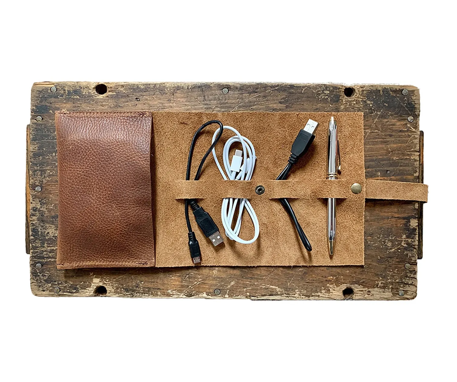 Leather Tech Organizer