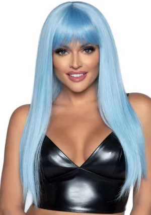 Leg Avenue - Long Straight Bang Wig  - Blue - 24 Inch
