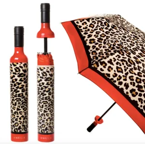 Leopard Wine Bottle Umbrella