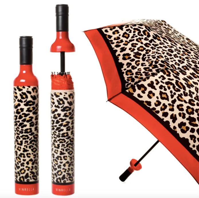 Leopard Wine Bottle Umbrella