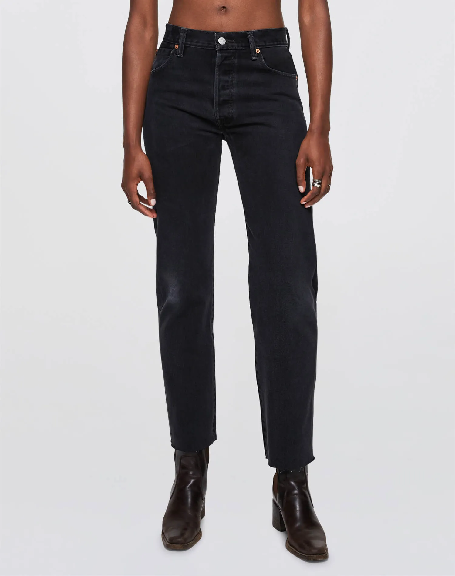 Levi's High Rise Stove Pipe - Black