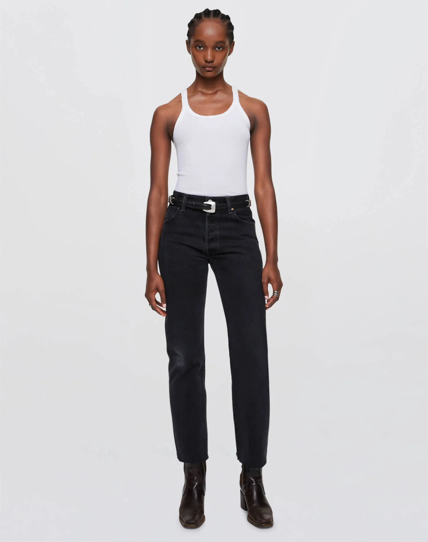 Levi's High Rise Stove Pipe - Black