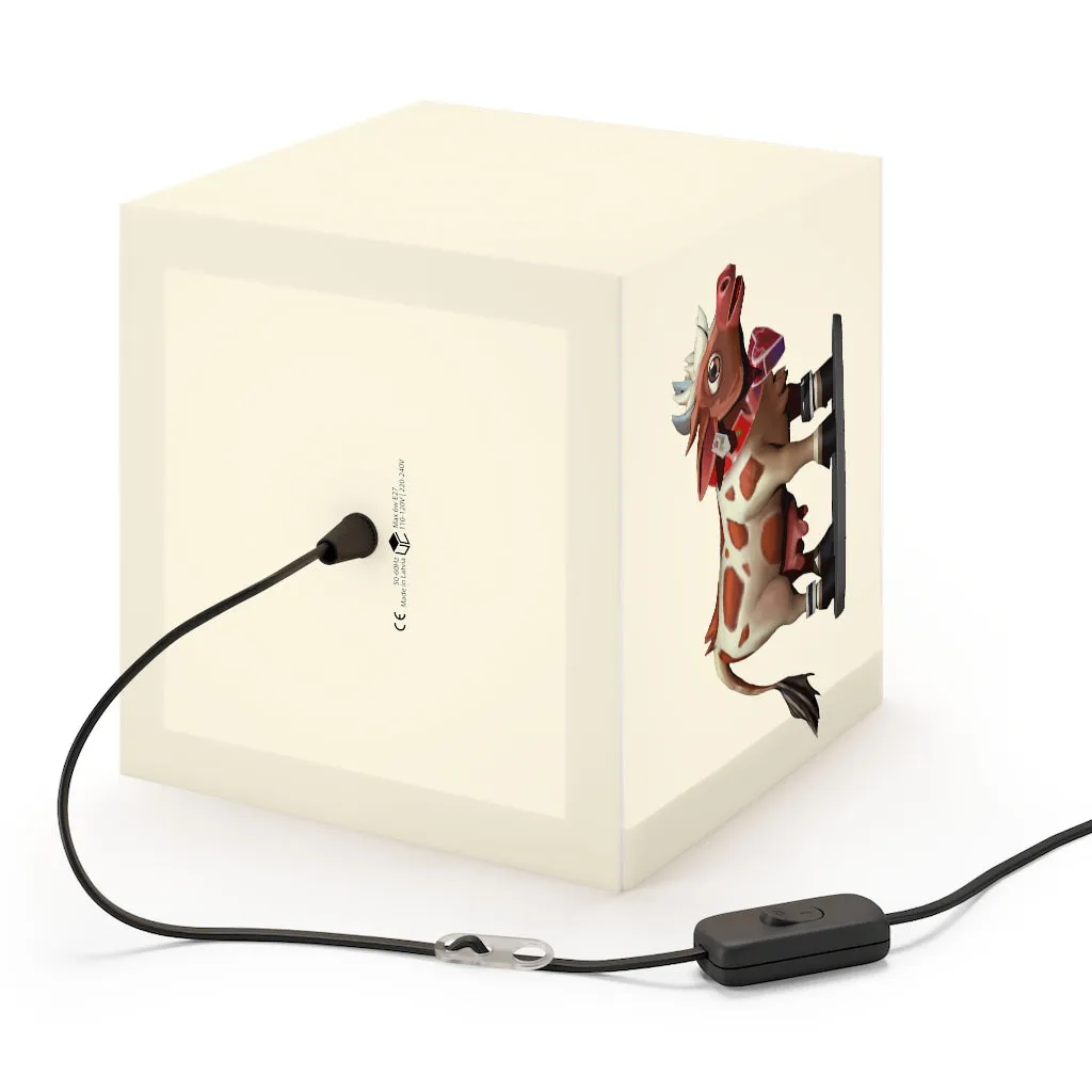 Light Brown Cow Personalized Lamp