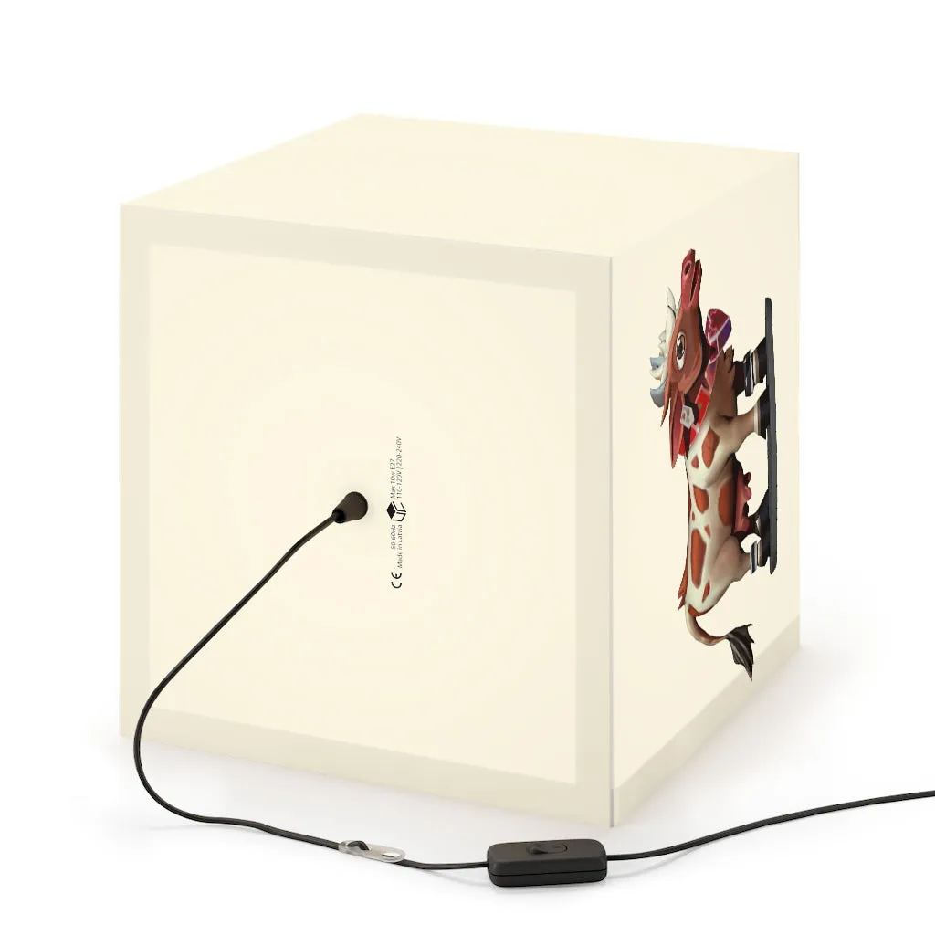 Light Brown Cow Personalized Lamp