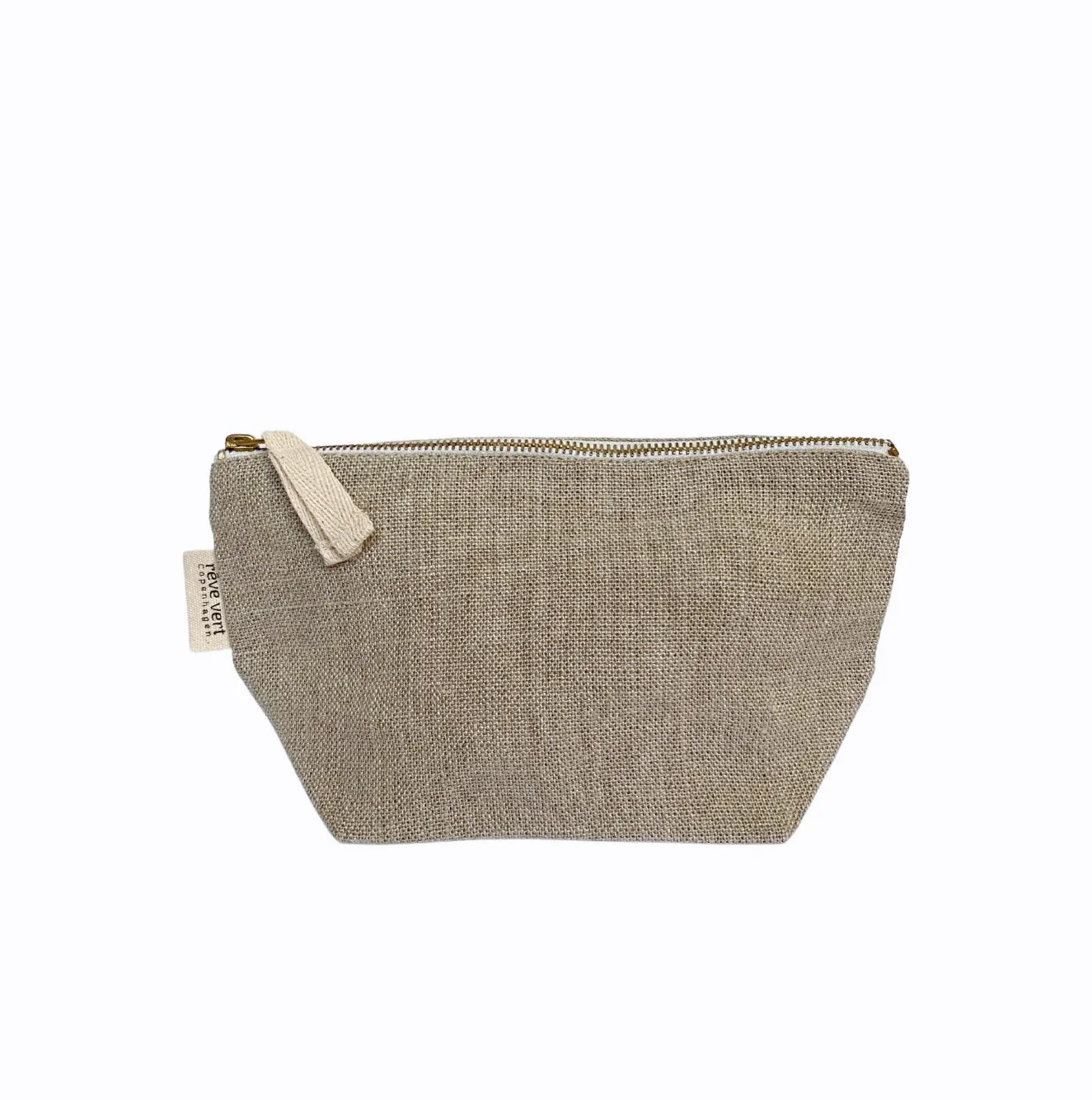 Linen makeup bag / size 13x22x8cm