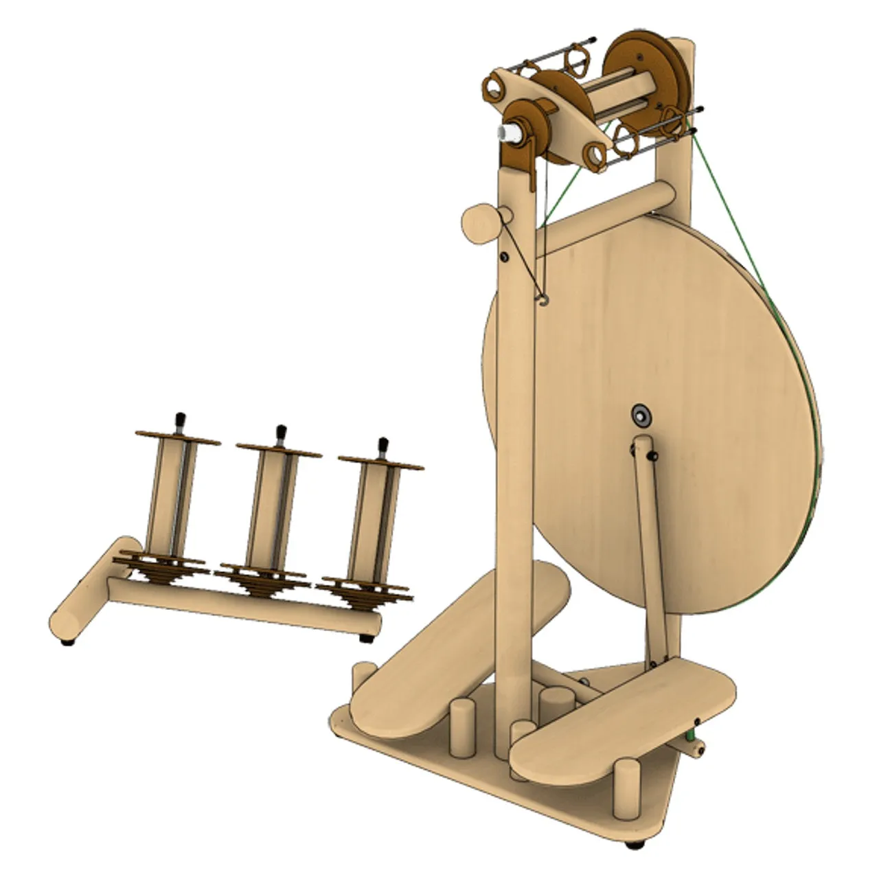 Lojan Travel Buddy Spinning Wheel | Double Treadle