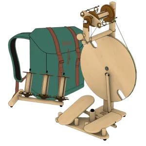Lojan Travel Buddy Spinning Wheel | Double Treadle