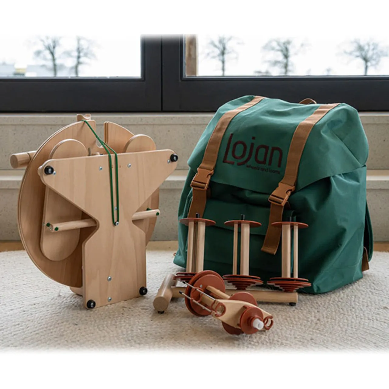 Lojan Travel Buddy Spinning Wheel | Double Treadle