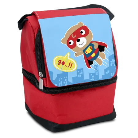 Lunch Bag With 2 Compartments, Personalised Gift