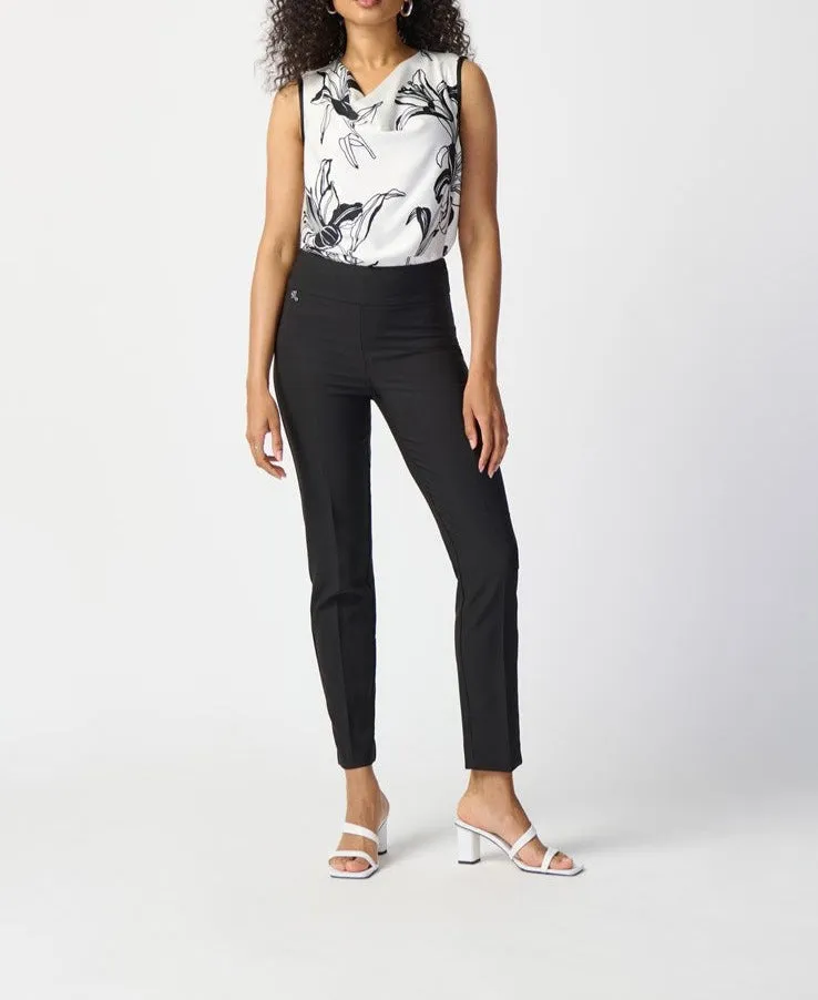 Lux Twill Slim-Fit Pull-On Pants