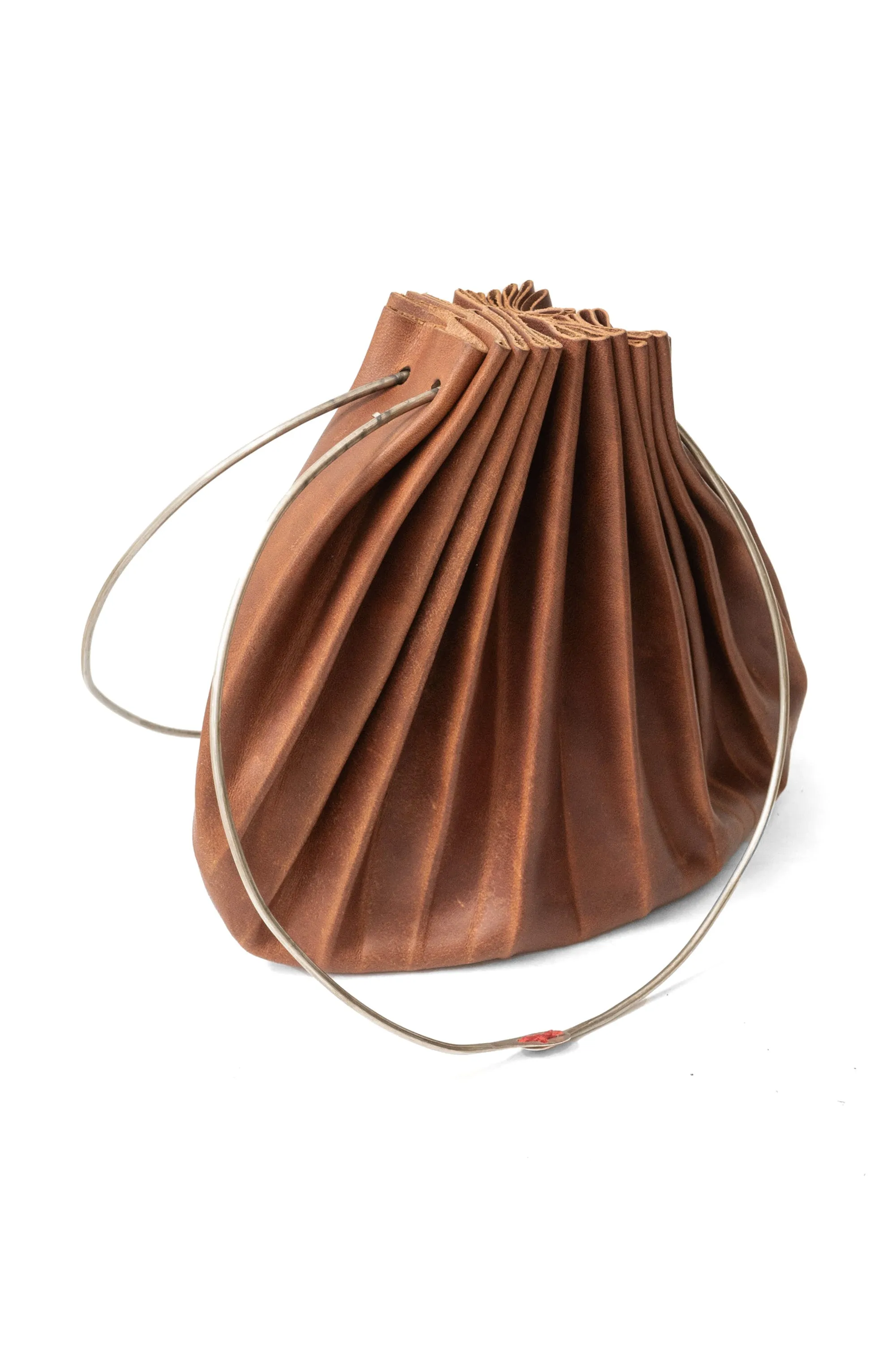 m.a /B703/RS CUF 1,0 small shell bag w/silver ring handle