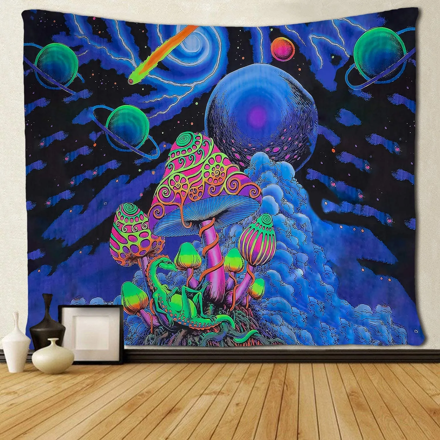 Magic Mushrooms Tapestry