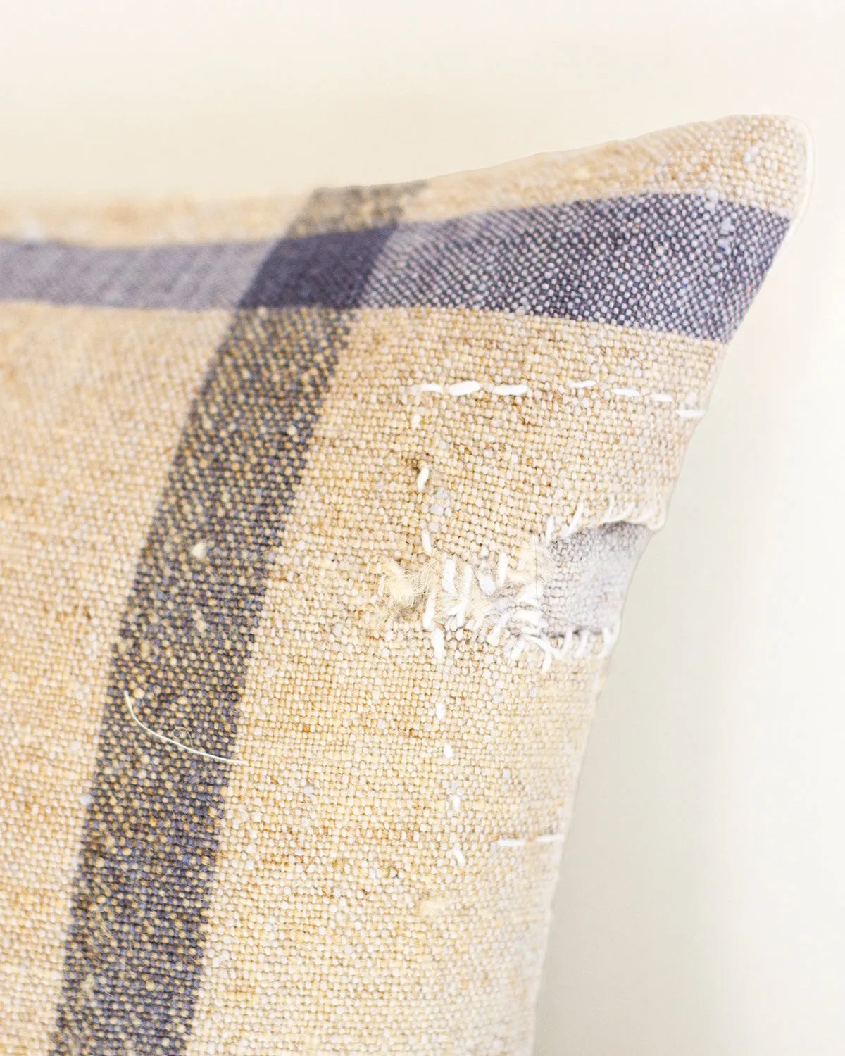 Matilde Blue Checkered Throw Pillows