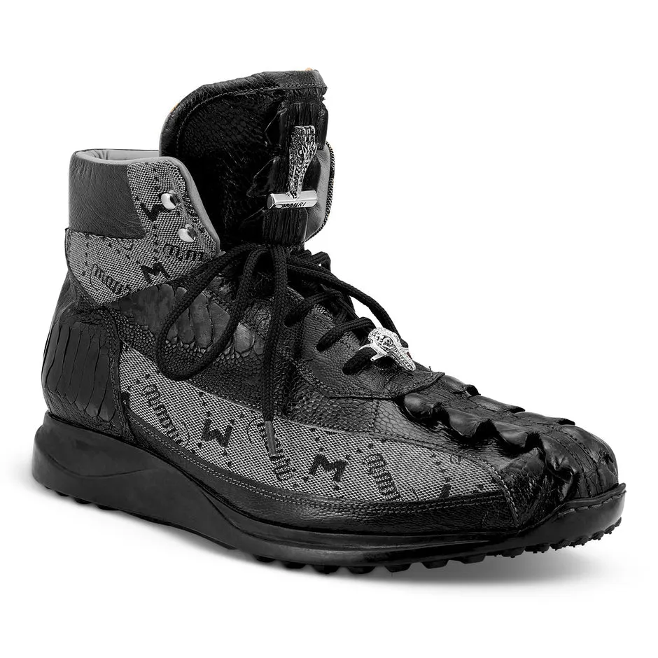 Mauri 8484 Ostrich Leg/Hornback Black/Grey