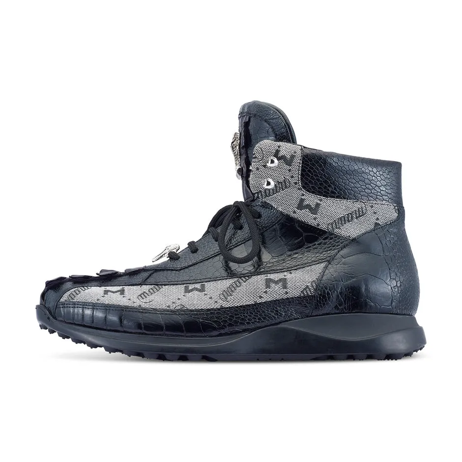 Mauri 8484 Ostrich Leg/Hornback Black/Grey