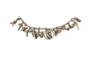 McCLELLAND BARCLAY Sterling Silver Courtship Charm Bracelet