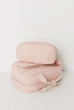 Medium pink rubber vanity case