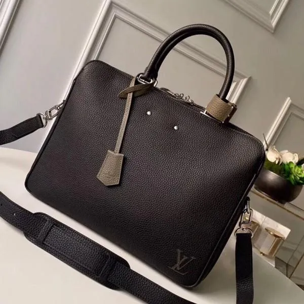 Men&#8217;s Armand Briefcase Mm Top Handle Bag M55227 Black 2019 Collection