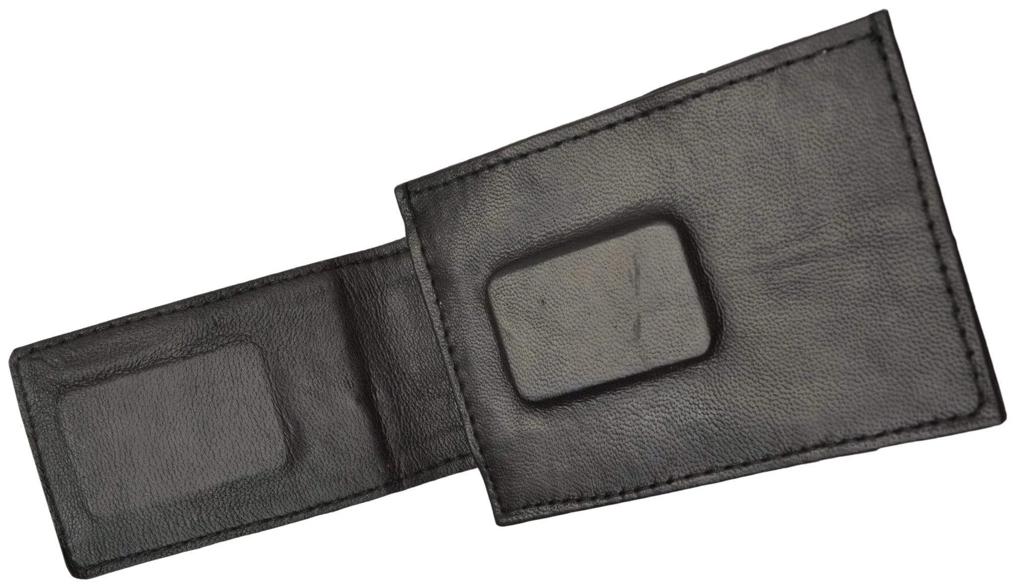 Mens Genuine Leather Money Clip Credit Card Holder Wallet Multiple Colors 1010R (C)