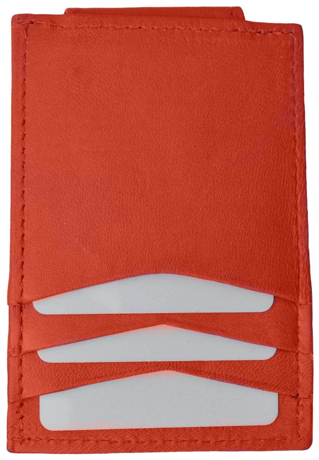 Mens Genuine Leather Money Clip Credit Card Holder Wallet Multiple Colors 1010R (C)