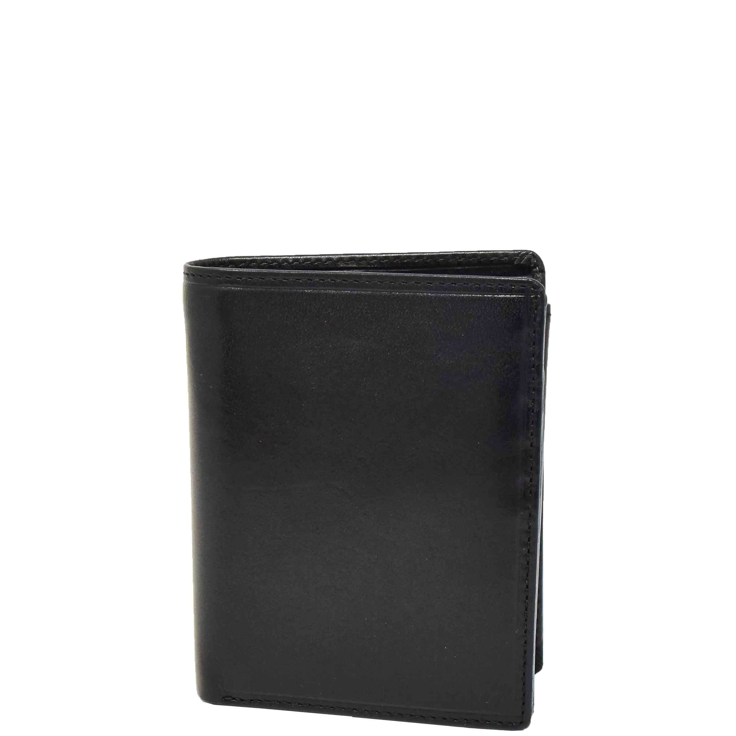 Mens Large Leather Bifold Wallet Toronto Black