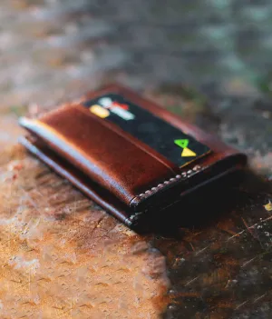 Mens Leather Front Pocket Wallet - Librarian