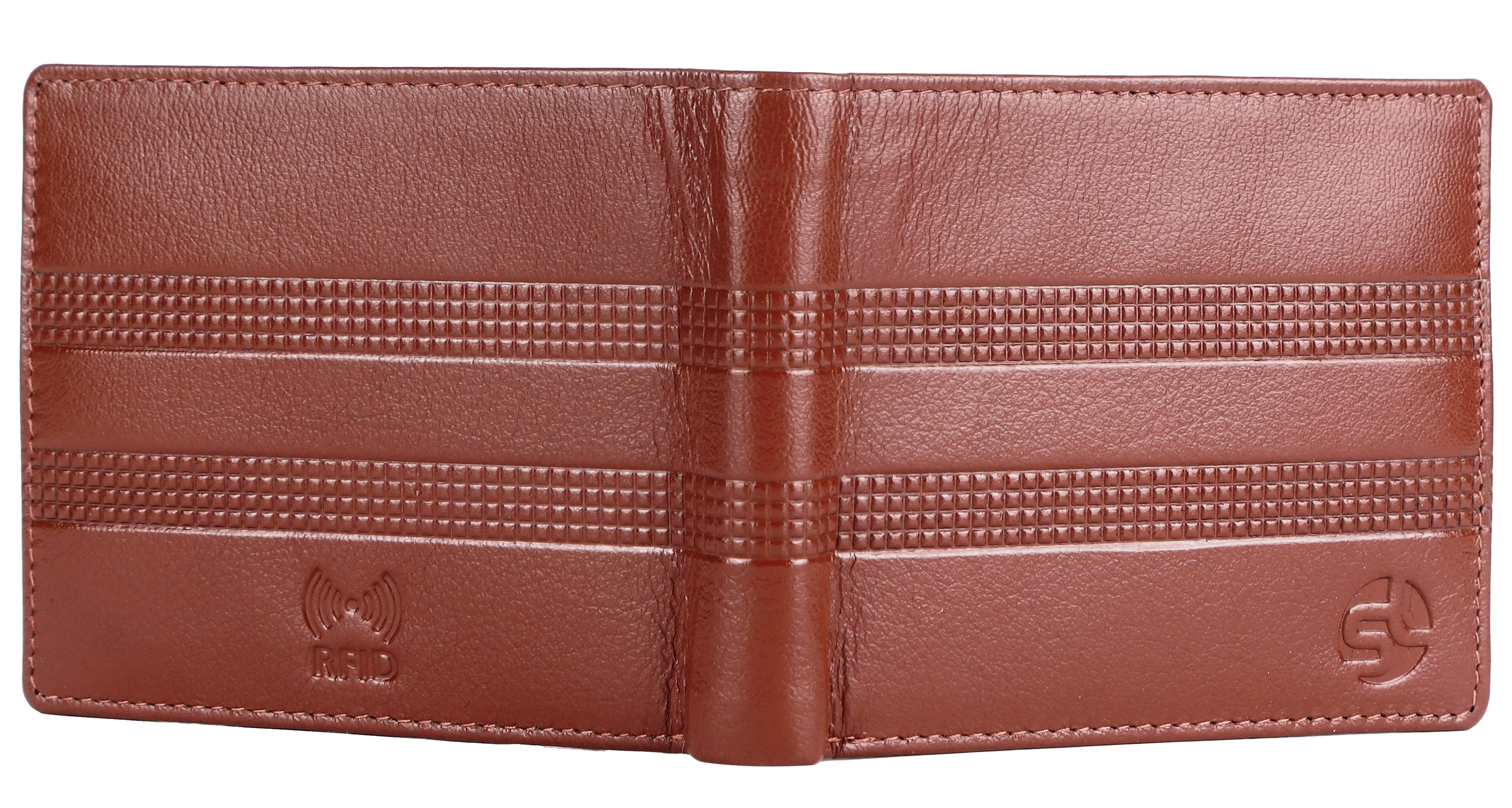 MENS LEATHER WALLET (RFID) 93703 (TAN)