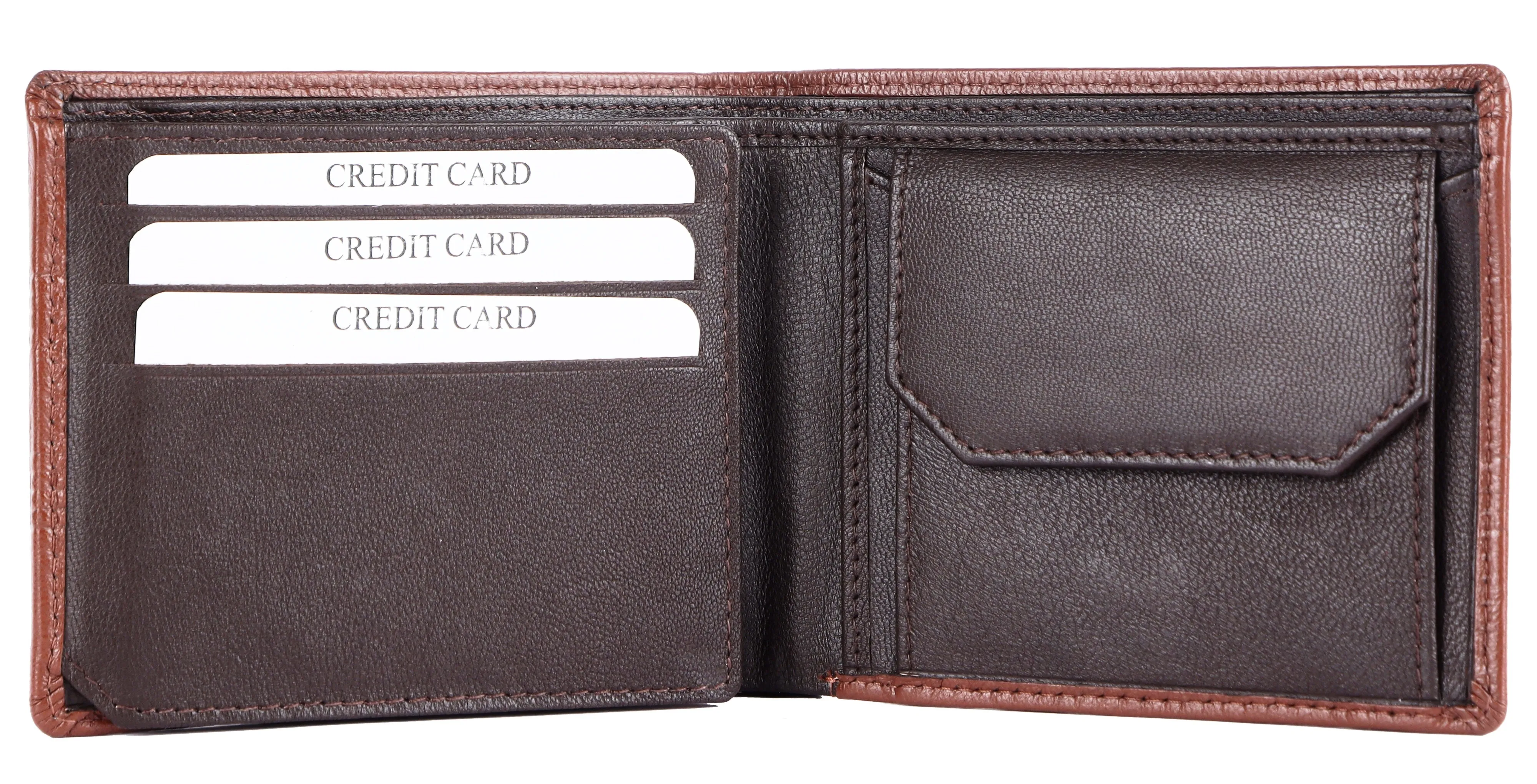 MENS LEATHER WALLET (RFID) 93703 (TAN)