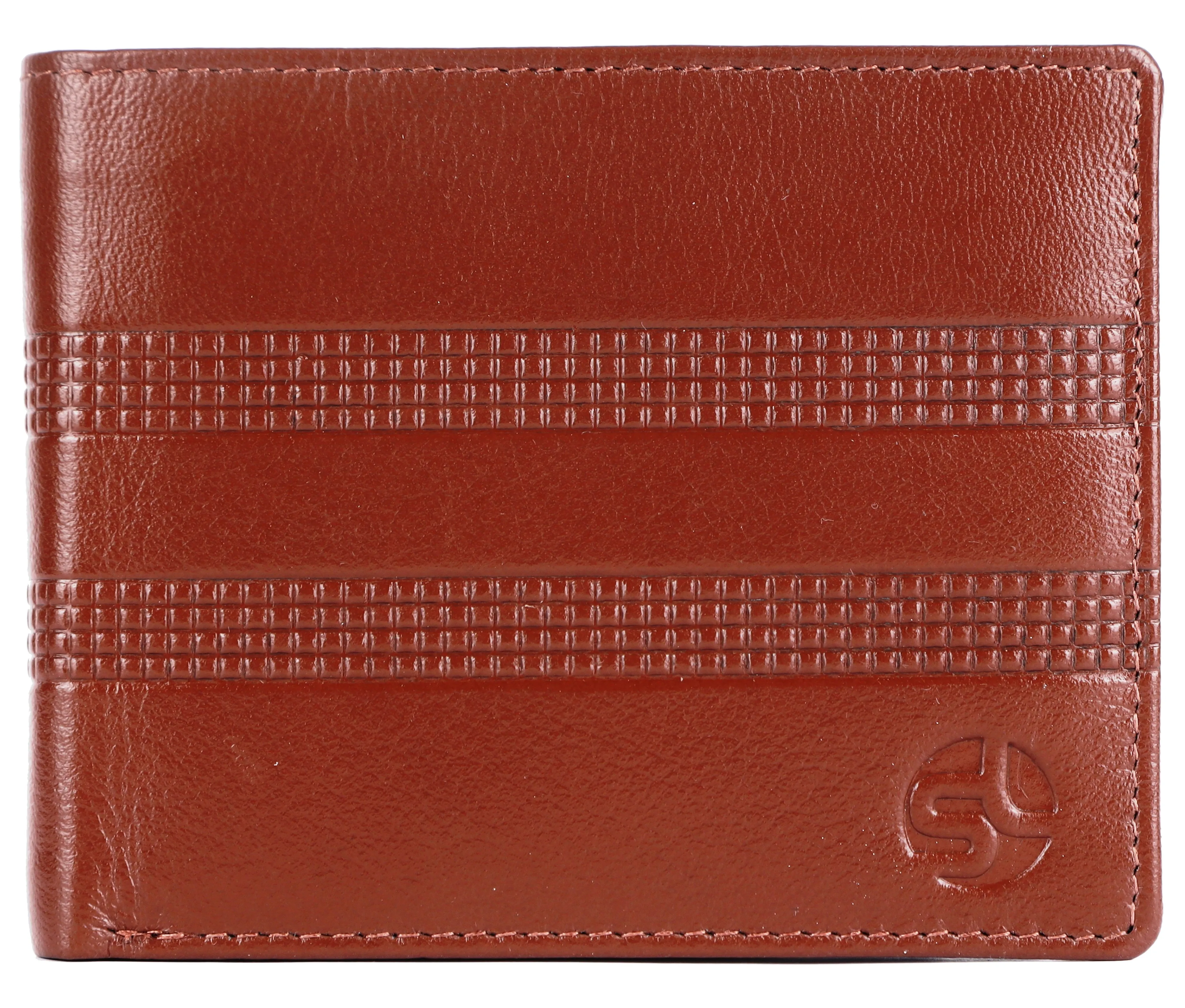 MENS LEATHER WALLET (RFID) 93703 (TAN)