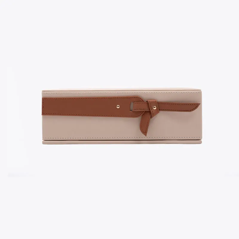 Mona Vegan Leather Tissue Box - Beige