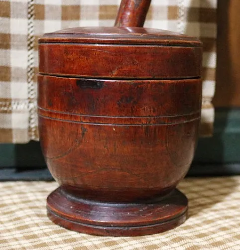 Mortar and Pestle Lidded Rare Version
