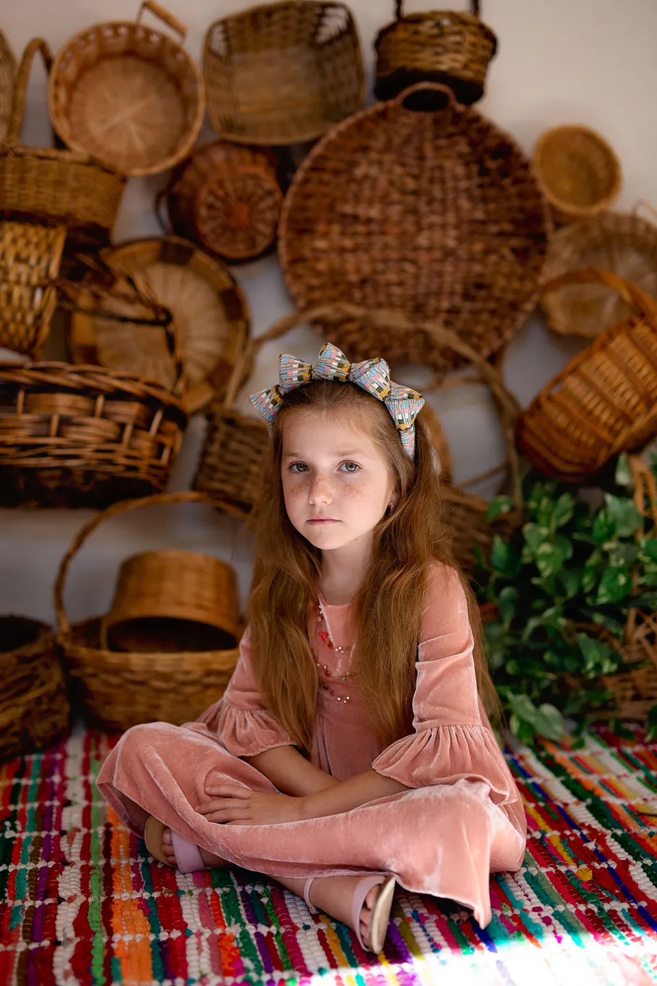 Mountain Queen Headband - Gold/Ivory stripe