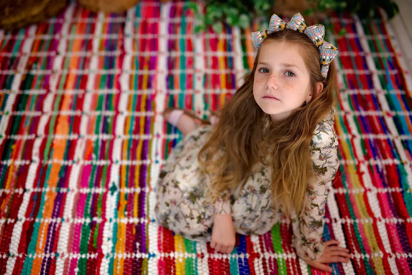 Mountain Queen Headband - Gold/Ivory stripe