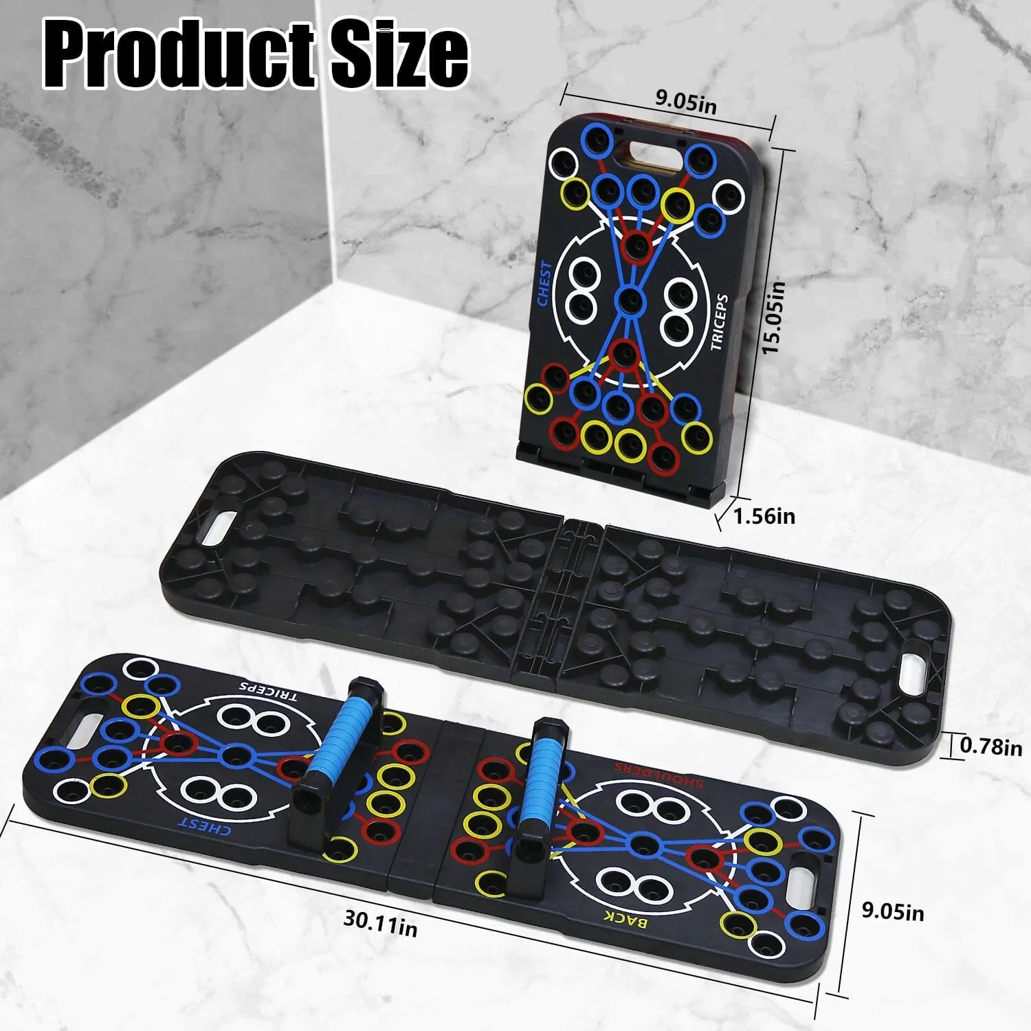 Multifunctional Push Up Board Home Strength Training Equipment with 15 Fitness Accessories
