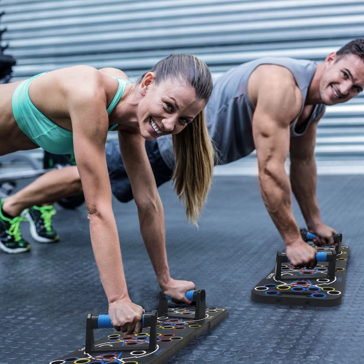 Multifunctional Push Up Board Home Strength Training Equipment with 15 Fitness Accessories