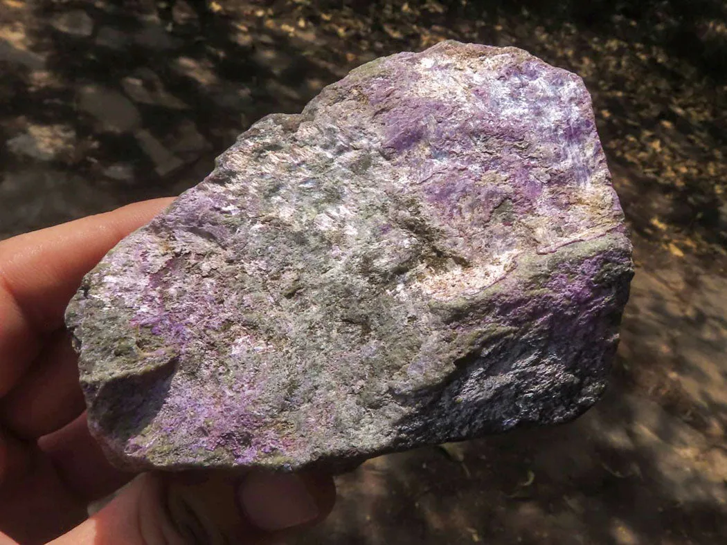 Natural Rough Stichtite Specimens x 4 From Barberton, South Africa