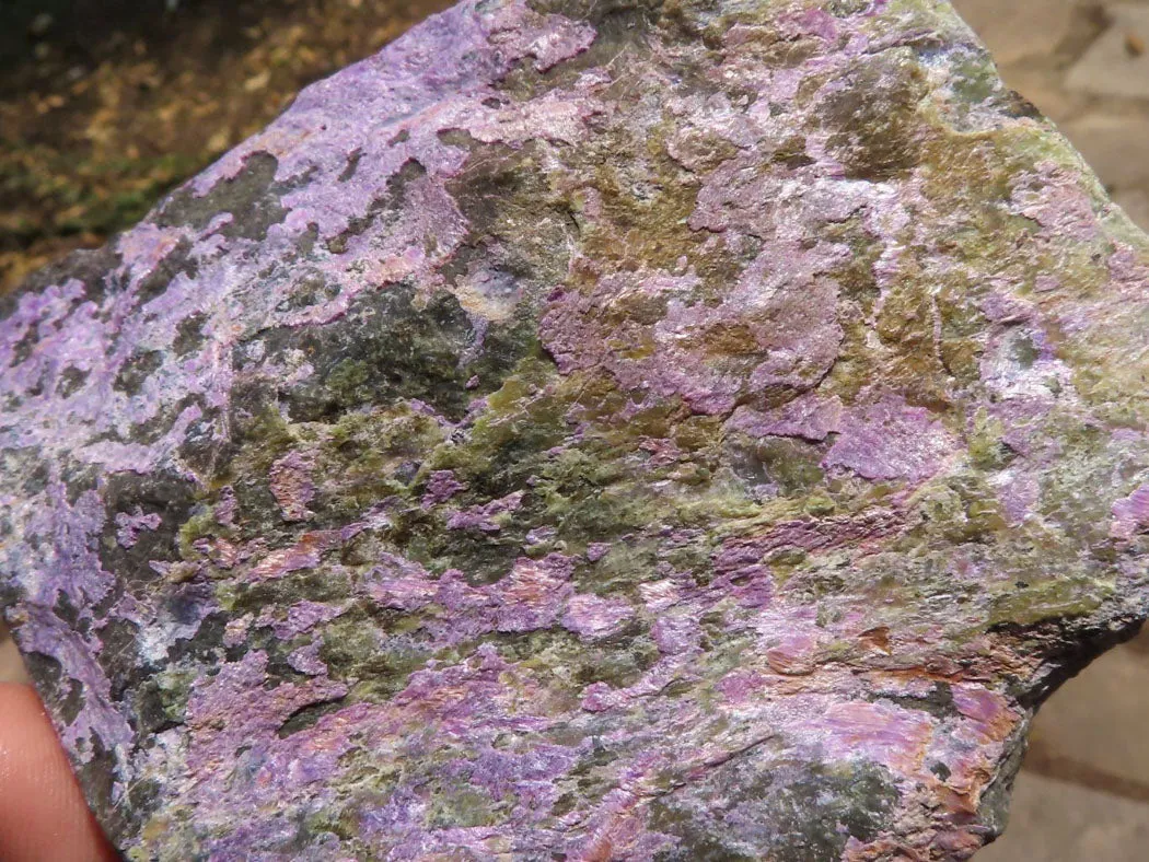 Natural Rough Stichtite Specimens x 4 From Barberton, South Africa