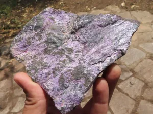 Natural Rough Stichtite Specimens x 4 From Barberton, South Africa