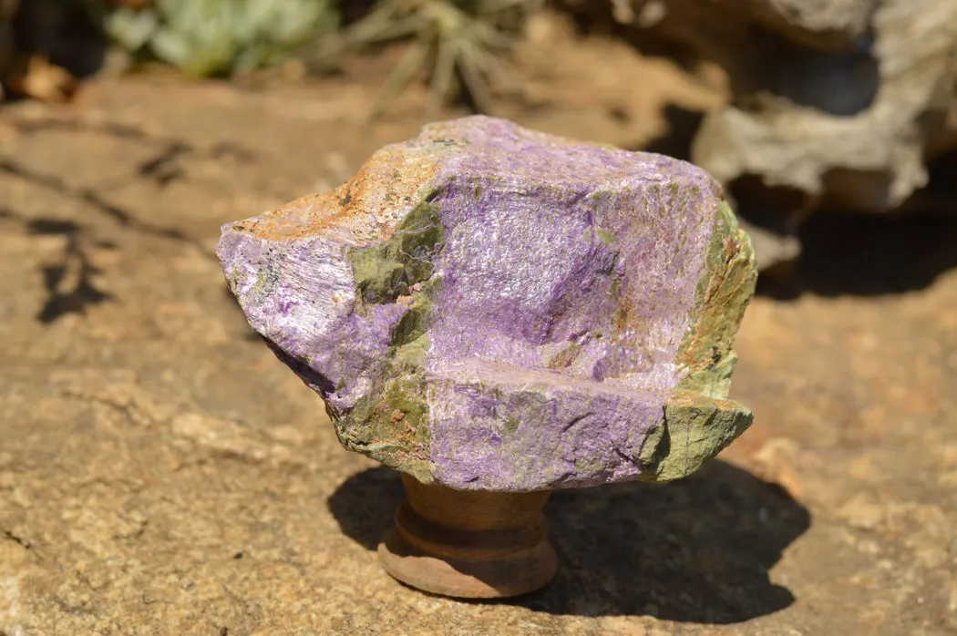 Natural Selected Stichtite & Green Serpentine Cobbed Specimens x 8 From Barberton, South Africa