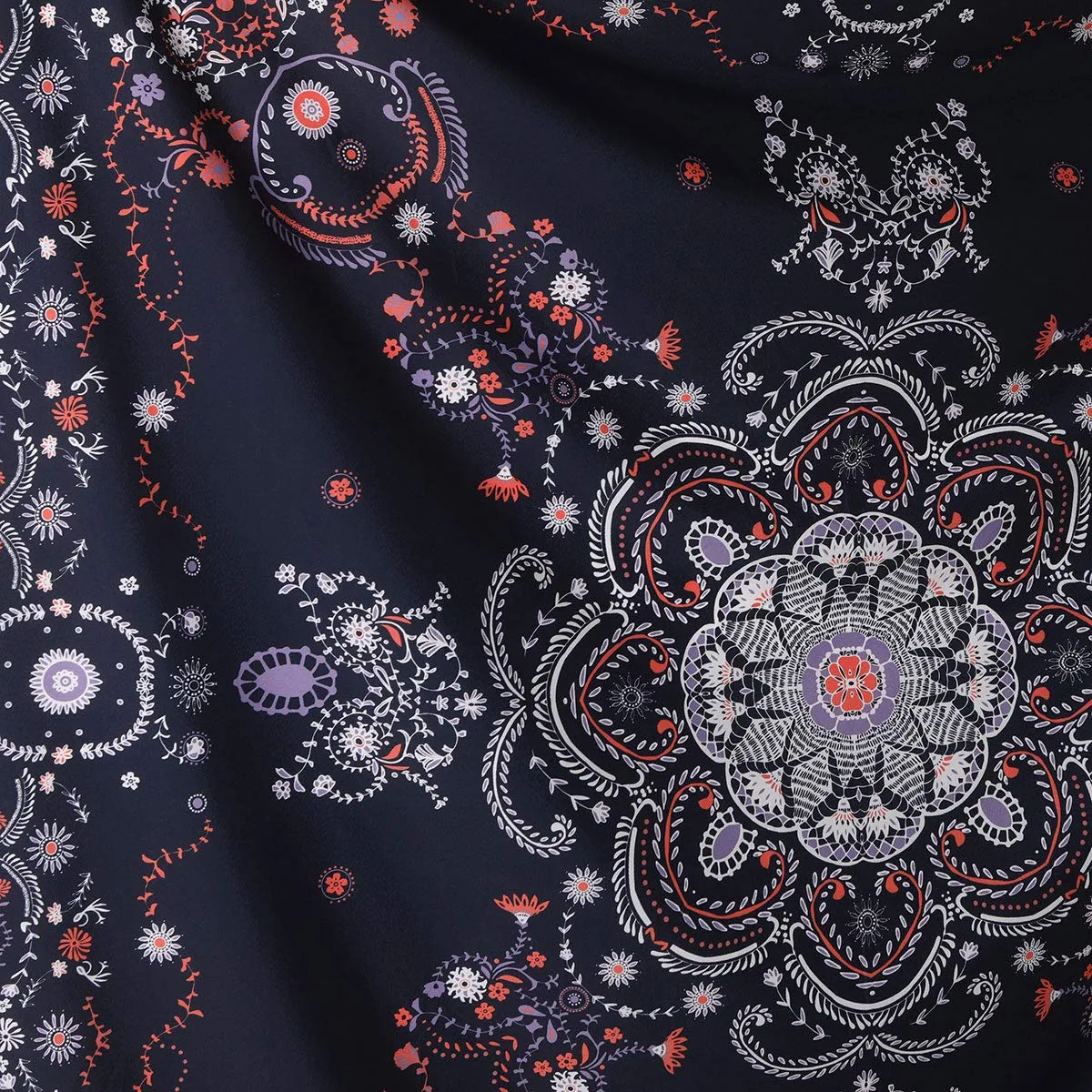 Navy Medallion Tapestry