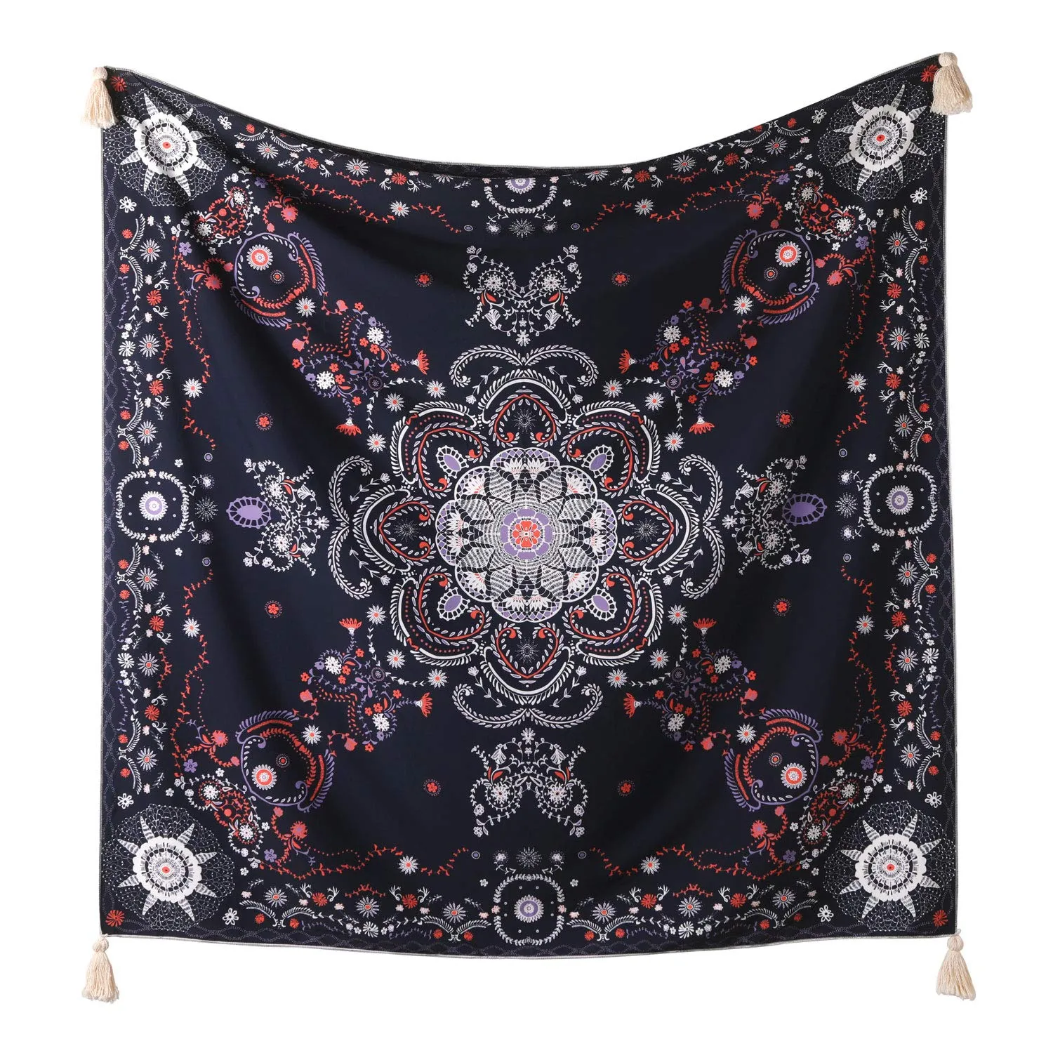 Navy Medallion Tapestry