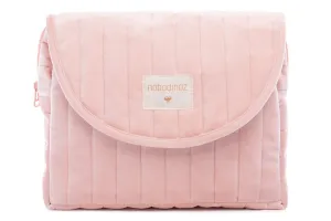 Nobodinoz Savanna Velvet Maternity Case in Bloom Pink