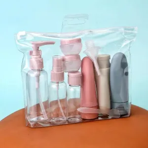 Nordic Style Beauty Travel Kit: Portable Cosmetic Containers for Jetsetters