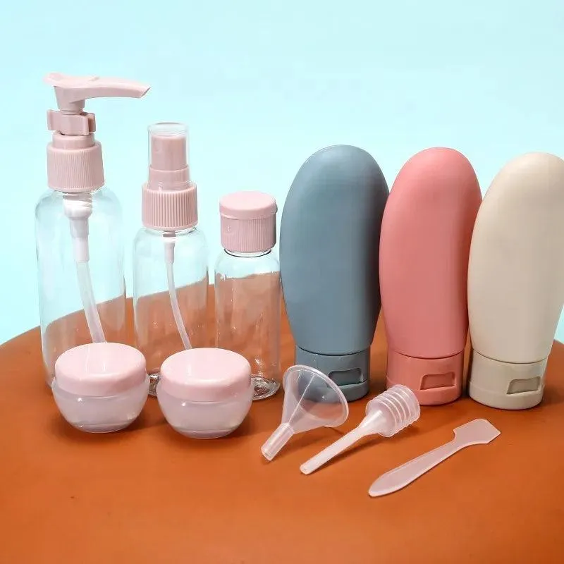 Nordic Style Beauty Travel Kit: Portable Cosmetic Containers for Jetsetters