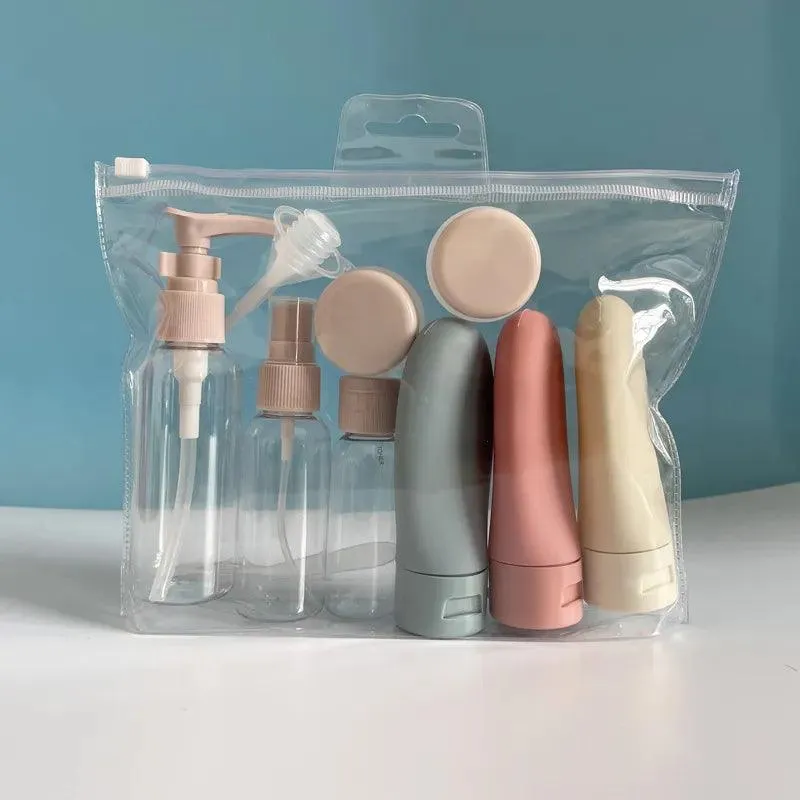 Nordic Style Beauty Travel Kit: Portable Cosmetic Containers for Jetsetters