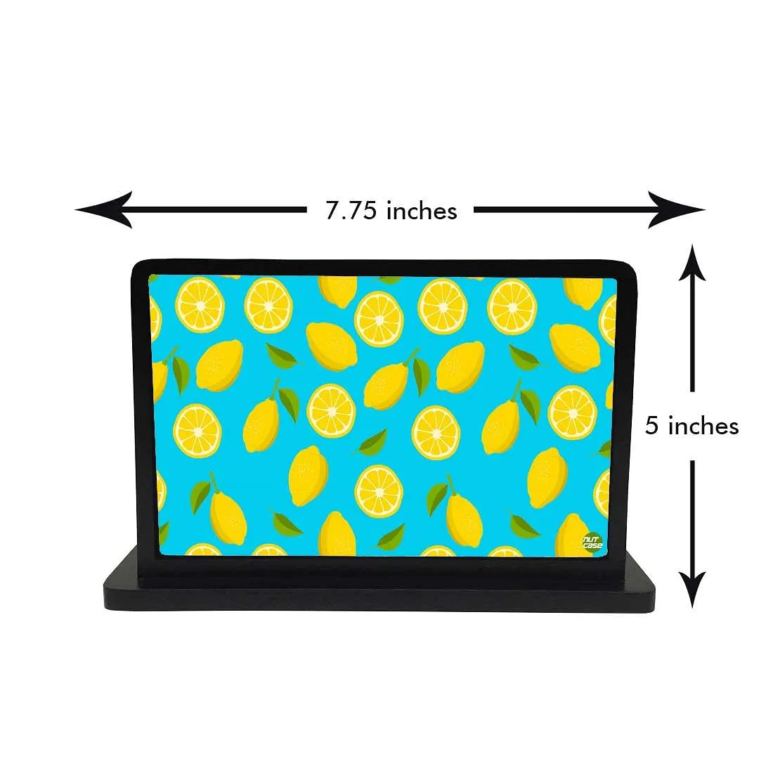 Nutcase Designer Tissue Holder for Dining Table Paper Napkin Holder Tissue  - Lime Lemon Pattern