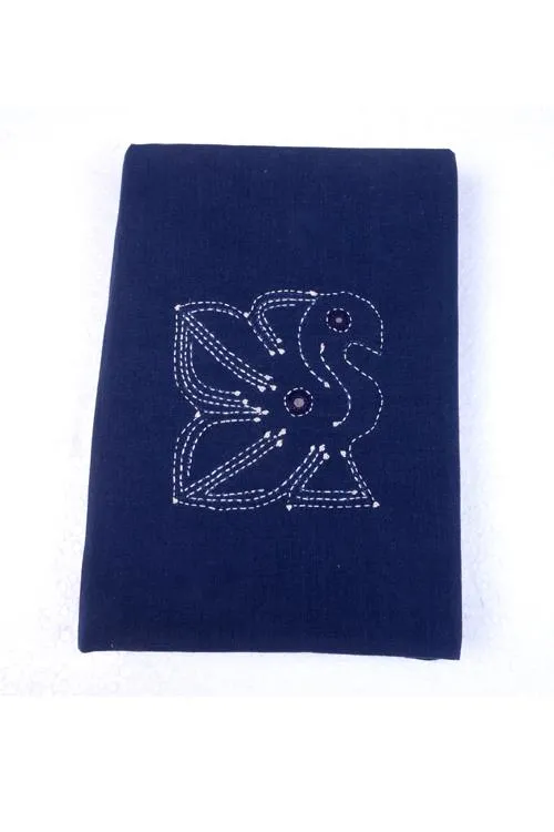 Okhai 'Peafowl' Hand Embroidered Applique Mirror Work Diary