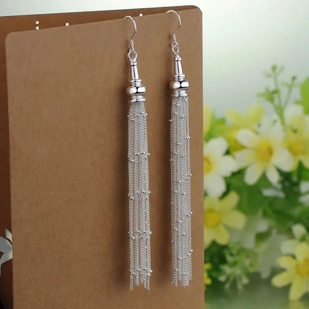Original 925 Sterling Silver New Earrings Hearts For Women Exquisite Student Girlfriend Jewelry Accessories Wedding Fashion Gift