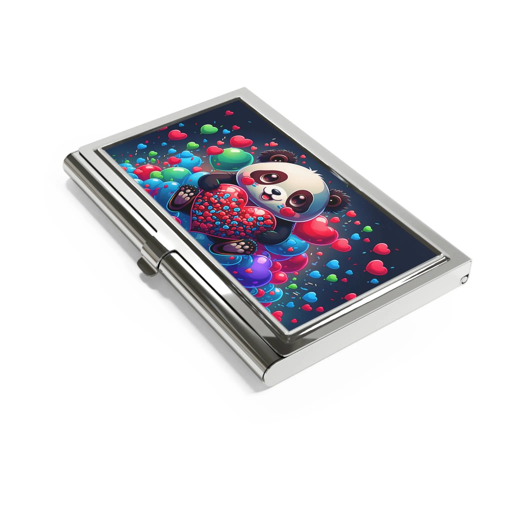 Panda Bear with Heart Business Card Holder