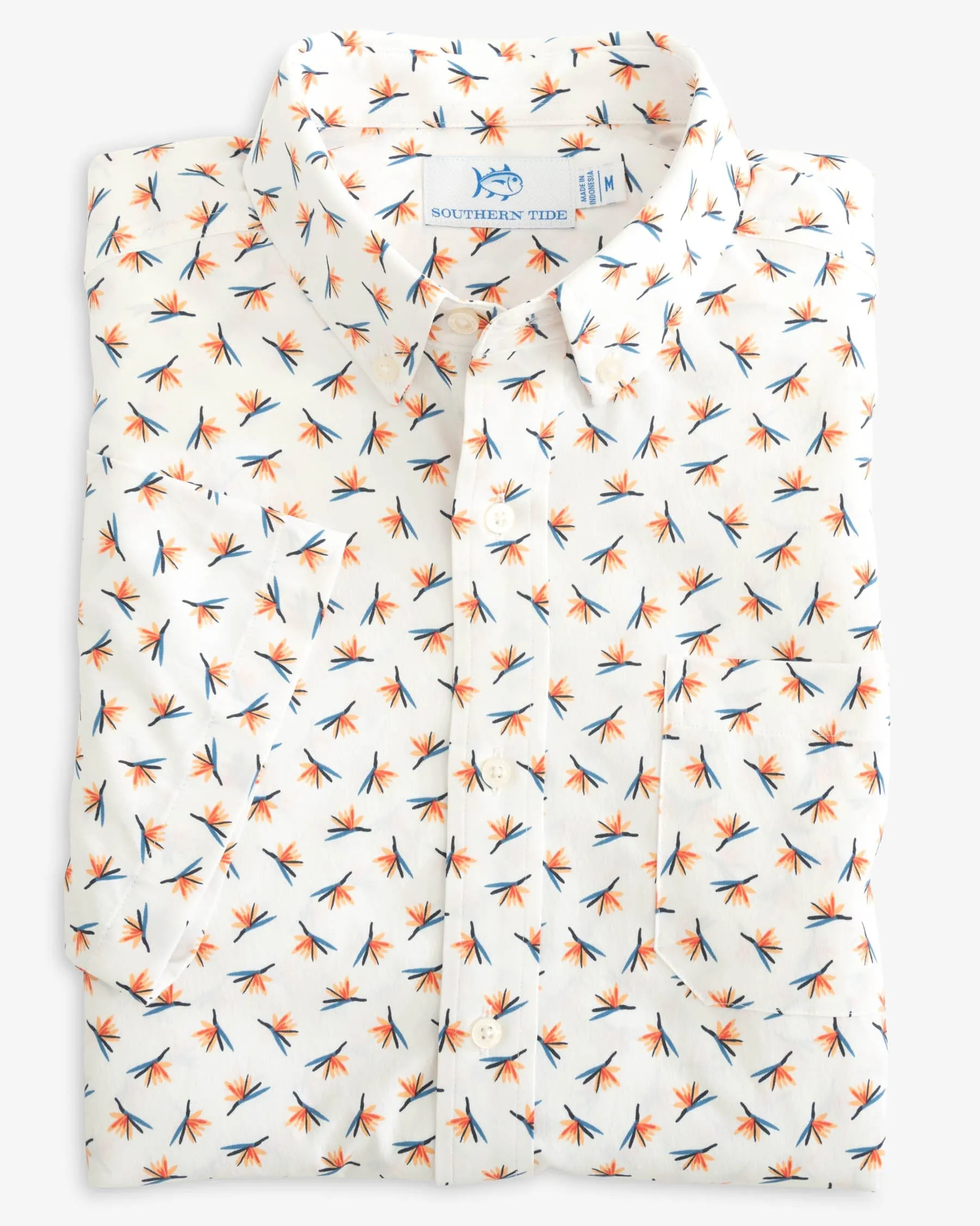 Paradise Park Printed Intercoastal Short Sleeve Button Down